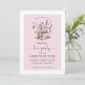 花嫁のシャワー ティーパーティー 招待状 (スタンド正面)