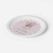 花嫁のシャワー ティーパーティー 紙皿 (アングル)