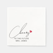 花嫁のシャワー ナプキン スタンダードカクテルナプキン (正面)