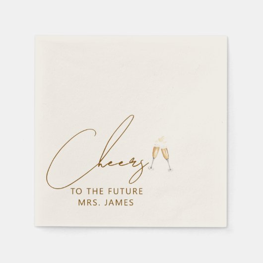 花嫁のシャワー ナプキン（フューチャー ミセス） スタンダードカクテルナプキン (正面)
