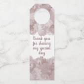 花嫁のシャワー ボトル ハンガー タグ (裏面)