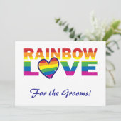 花嫁のシャワー/花婿のための！ 招待状 (スタンド正面)