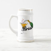 花嫁のシャンペンのトースト ビールジョッキ (左)