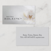 花嫁のスタイリストの花屋のウェディングドレスのサロン 名刺 (正面/裏面)