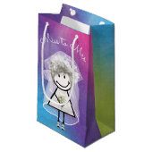 花嫁のスティックガール イン スニーカー スモールペーパーバッグ (正面アングル)