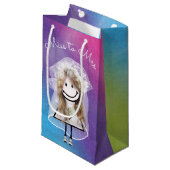 花嫁のスティックガール イン スニーカー スモールペーパーバッグ (正面アングル)