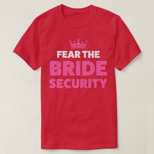 花嫁のセキュリティ結婚の211 Tシャツ (デザイン正面)