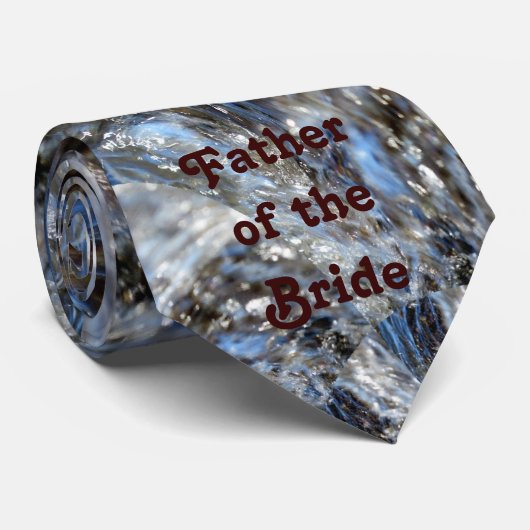 花嫁のタイの波の父 ネクタイ (ロール)