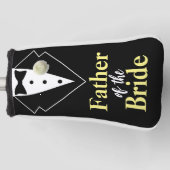 花嫁のタキシードの結婚父親がカスタマイズ ゴルフヘッドカバー (正面)