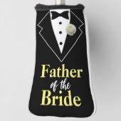 花嫁のタキシードの結婚父親がカスタマイズ ゴルフヘッドカバー (回転90)