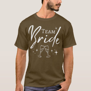 花嫁のチームおもしろいバチェロレッテセット ブライダルパーティー用 Tシャツ