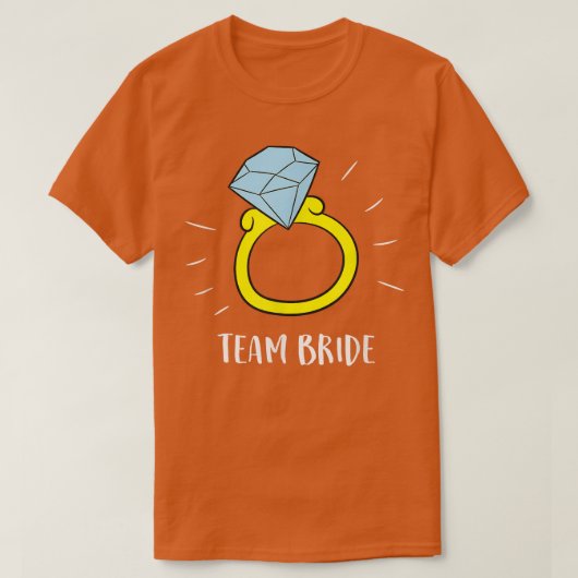 花嫁のチーム ダイヤモンドリング Tシャツ (デザイン正面)