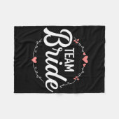 花嫁のチーム ブライズメイドパーティー フリースブランケット (正面(横))