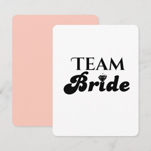 花嫁のチーム 招待状 (正面/裏面)