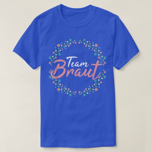 花嫁のチーム  新郎の友達の集まり Tシャツ (デザイン正面)