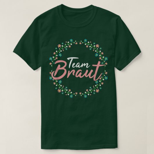 花嫁のチーム  新郎の独身パーティー Tシャツ (デザイン正面)