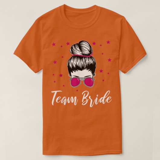 花嫁のチーム 結婚する かっこいい花嫁  ハン・ナイト Tシャツ (デザイン正面)