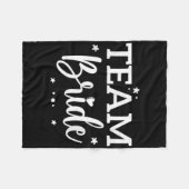 花嫁のチーム 花嫁の花 バチェロレッテ 結婚前のお祝い 花嫁 フリースブランケット (正面(横))