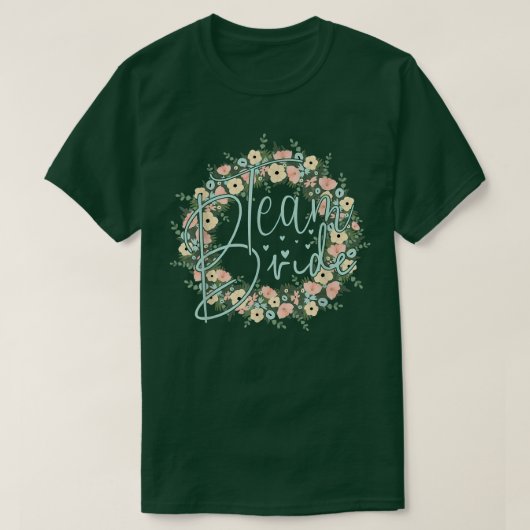 花嫁のチーム 花嫁 友達と最後の夜 バチェラー パーティー 恋人 Tシャツ (デザイン正面)