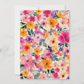 花嫁のティーパーティー・ブライダルシャワー 招待状 (裏面)