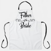 花嫁のディナおもしろいー結婚シェフの父親 エプロン (正面)