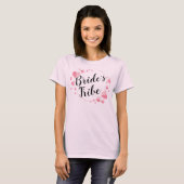 花嫁のトリブ 女子Tシャツ ピンク/ブラック Tシャツ (正面フル)