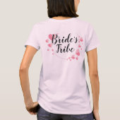 花嫁のトリブ 女子Tシャツ ピンク/ブラック Tシャツ (裏面)