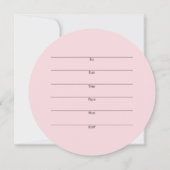 花嫁のトーストバチェロレッテ 招待状 (裏面)