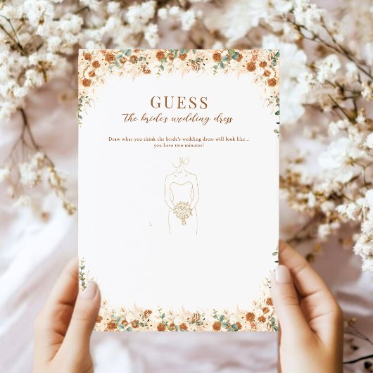 花嫁のドレスゲームを推測 | ボホテラコッタ