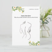 花嫁のドレス当てゲーム カード ウェディングシャワー (スタンド正面)