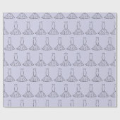 花嫁のドレス シームレスなラッピングペーパー ラッピングペーパー (フラット)