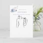 花嫁のドレス　ブライダルシャワーゲームカード 招待状 (スタンド正面)