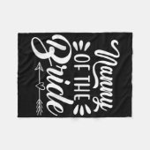 花嫁のナニー ウェディングパーティー 家族 ブライズシャワー フリースブランケット (正面(横))