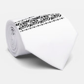 花嫁のネクタイの白と黒の父 ネクタイ (ロール)