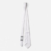 花嫁のネクタイの白と黒の父 ネクタイ (裏面)