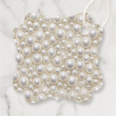 花嫁のノットパールボウ ブライダルシャワー フェイバータグ (裏面)