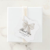 花嫁のノットパールボウ ブライダルシャワー フェイバータグ (インサイチュ)