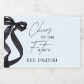 花嫁のノット ウェディングシャワーパーティーの景品 スパークリングワインラベル (シングルラベル)