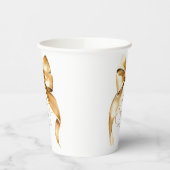 花嫁のノット ゴールドボウ ブライダルシャワー 紙コップ (左)