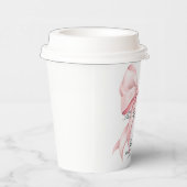 花嫁のノット ピンクの蝶結び 紙コップ (右)