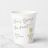 花嫁のノット | ホワイトボウ ブライダルシャワー 紙コップ (正面)