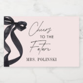 花嫁のノット 結婚前お披露目パーティーのプチギフト スパークリングワインラベル (シングルラベル)