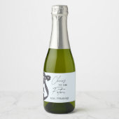 花嫁のノット 結婚前お披露目パーティーのプチギフト スパークリングワインラベル (正面)