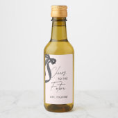 花嫁のノット 結婚前お披露目パーティーのプチギフト ワインラベル (正面)