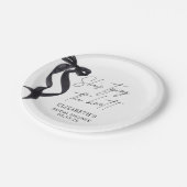 花嫁のノット Bow ブライダルシャワー ペーパープレート (アングル)