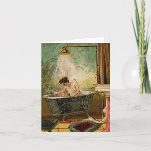 花嫁のノートカードをシャワー カード (正面)