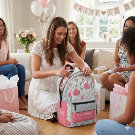 花嫁のバックパック プリントバックパック