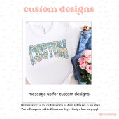 花嫁のバースティーレタリング ブルー レトロ フラワープリント トートバッグ