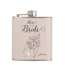 花嫁のパッケージに入ったシンプルな花 フラスク