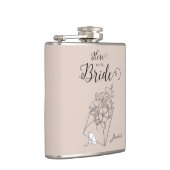 花嫁のパッケージに入ったシンプルな花 フラスク (右)